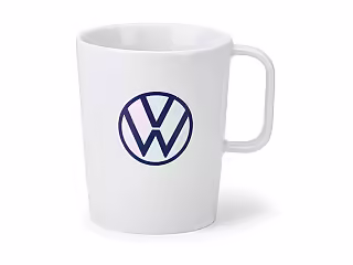 Porzellanbecher neues VW-Logo, dunkelblau