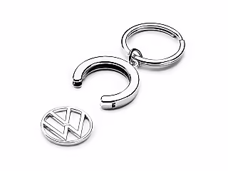 Trolley coin keytag; new VW logo