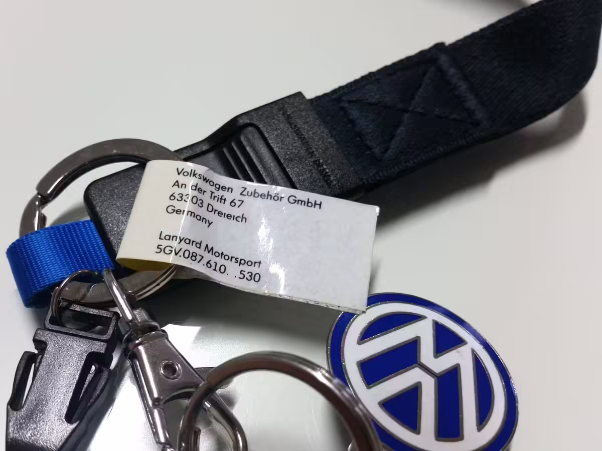 5GV087610530 - Schlüsselband, marineblau; VW Motorsport [4/9]