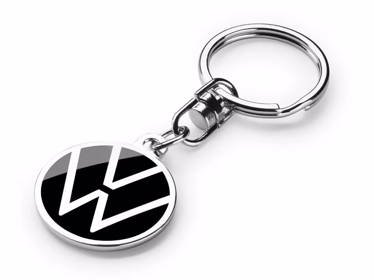 000087010BR - Brelok do kluczy nowe logo VW; czarno-srebrny [1/6]