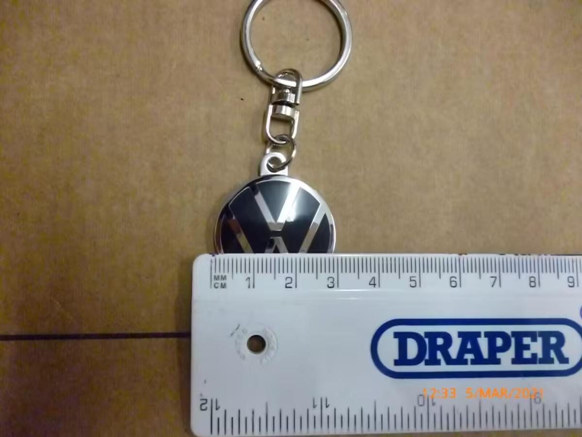 000087010BR - Brelok do kluczy nowe logo VW; czarno-srebrny [4/6]