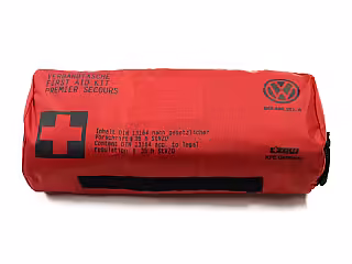 First aid kit.; red