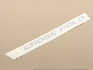 Film lettering; silver, right