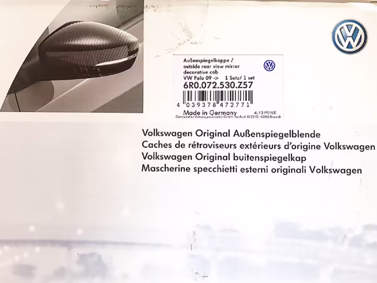 6R0072530Z57 - Wykończenie zewnętrznej obudowy lusterek bocznych; „Carbon” [17/28]