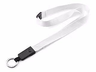Schlüsselanhänger Lanyard, weiß