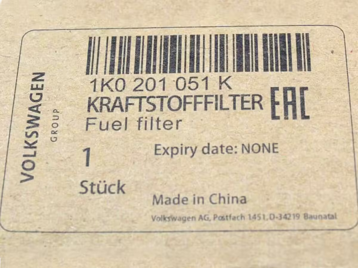 1K0201051K - Kraftstofffilter; Benzin 6.6 BAR [14/21]