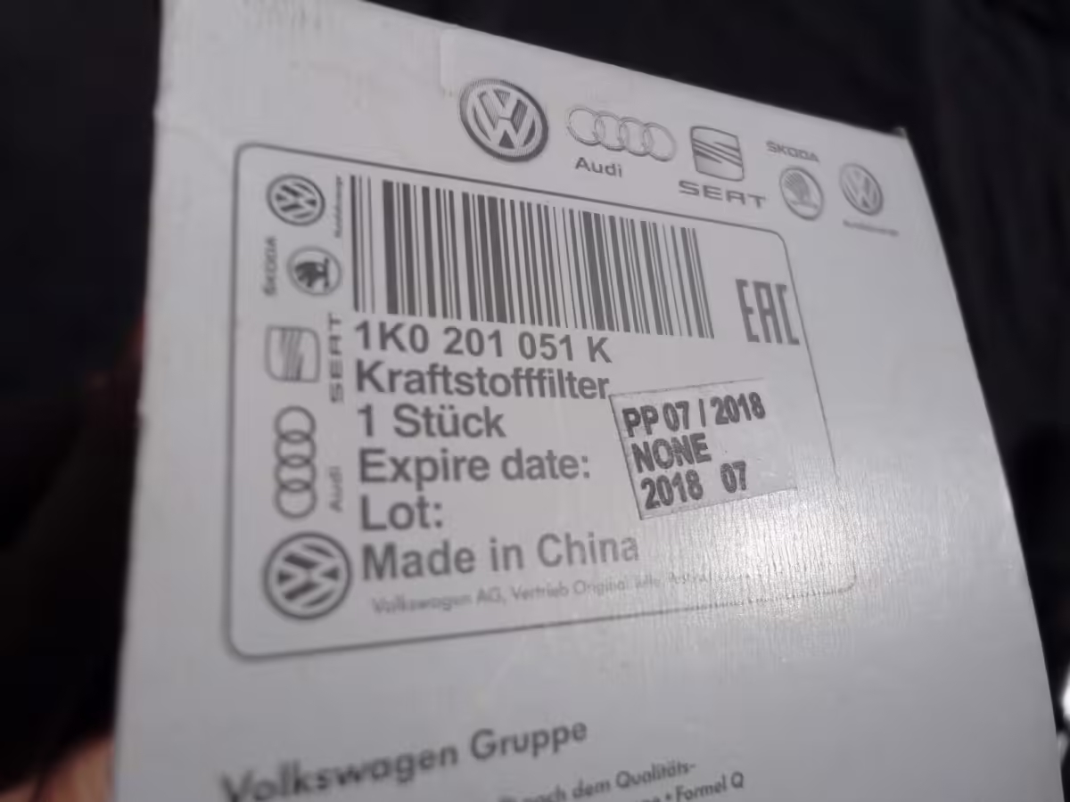 1K0201051K - Kraftstofffilter; Benzin 6.6 BAR [20/21]
