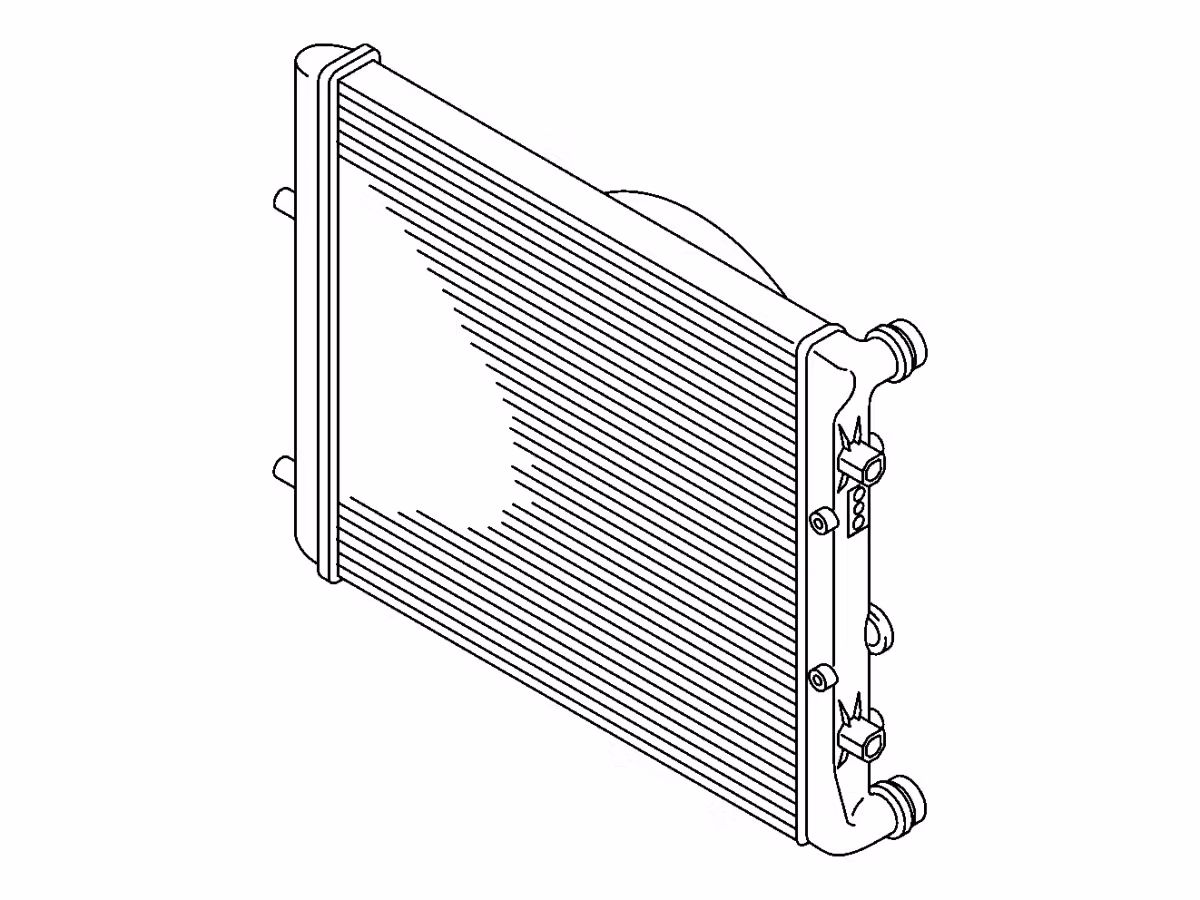 6Q0121253K - Cooler for coolant; 430 x 414 x 23 mm [1/1]
