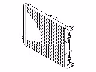 Wasserkühler; 430 x 414 x 23 mm