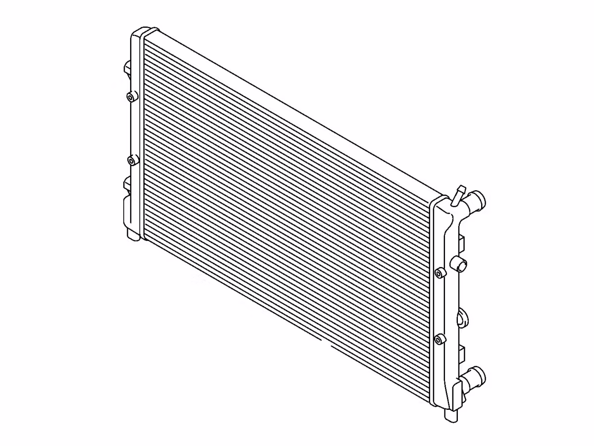 6R0121253A - Cooler for coolant; 648 x 330 x 24 mm [1/9]