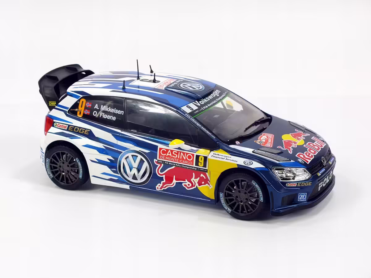 6C1099302A - Polo R WRC #9 3. Rallye Monte Carlo 2015; 1:18, Mikkelsen/Fløene [4/5]
