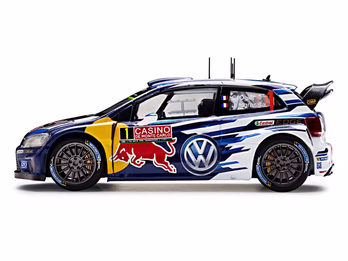6C1099300A - VW Polo WRC #1 Rallye Monte Carlo 2015; Ogier/Ingrassia, Toy car [12/12]