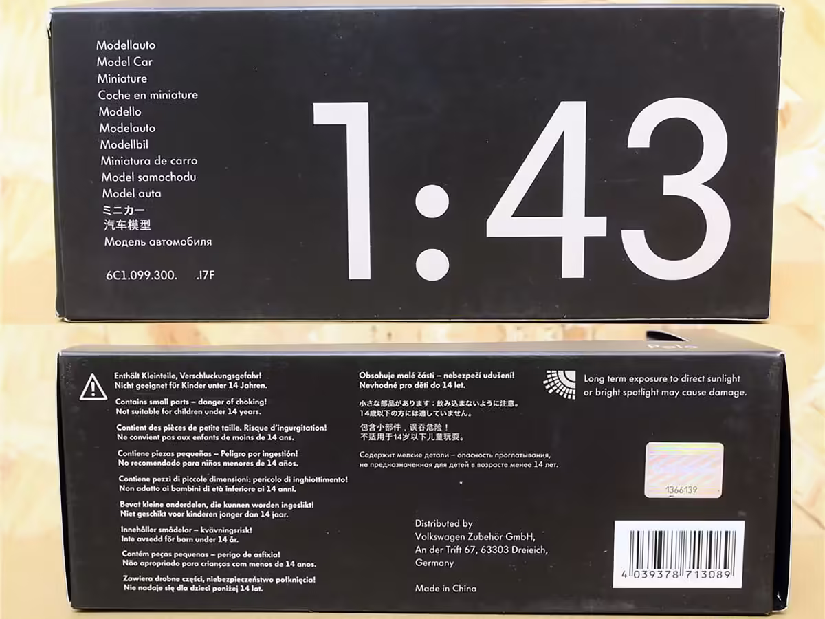 6C1099300I7F - Modellauto Polo 6C (A05-GP) 4-türig 1:43; uranograu metallic [8/8]