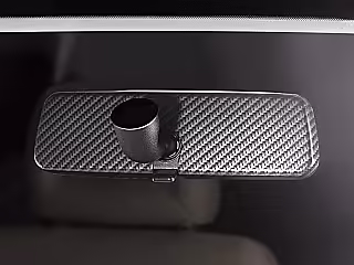 Interior mirror in carbon look