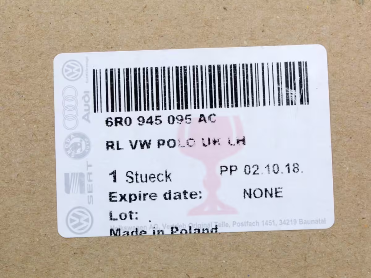 6R0945095AC - Lampa tylna; V1, lewa RHD [6/6]