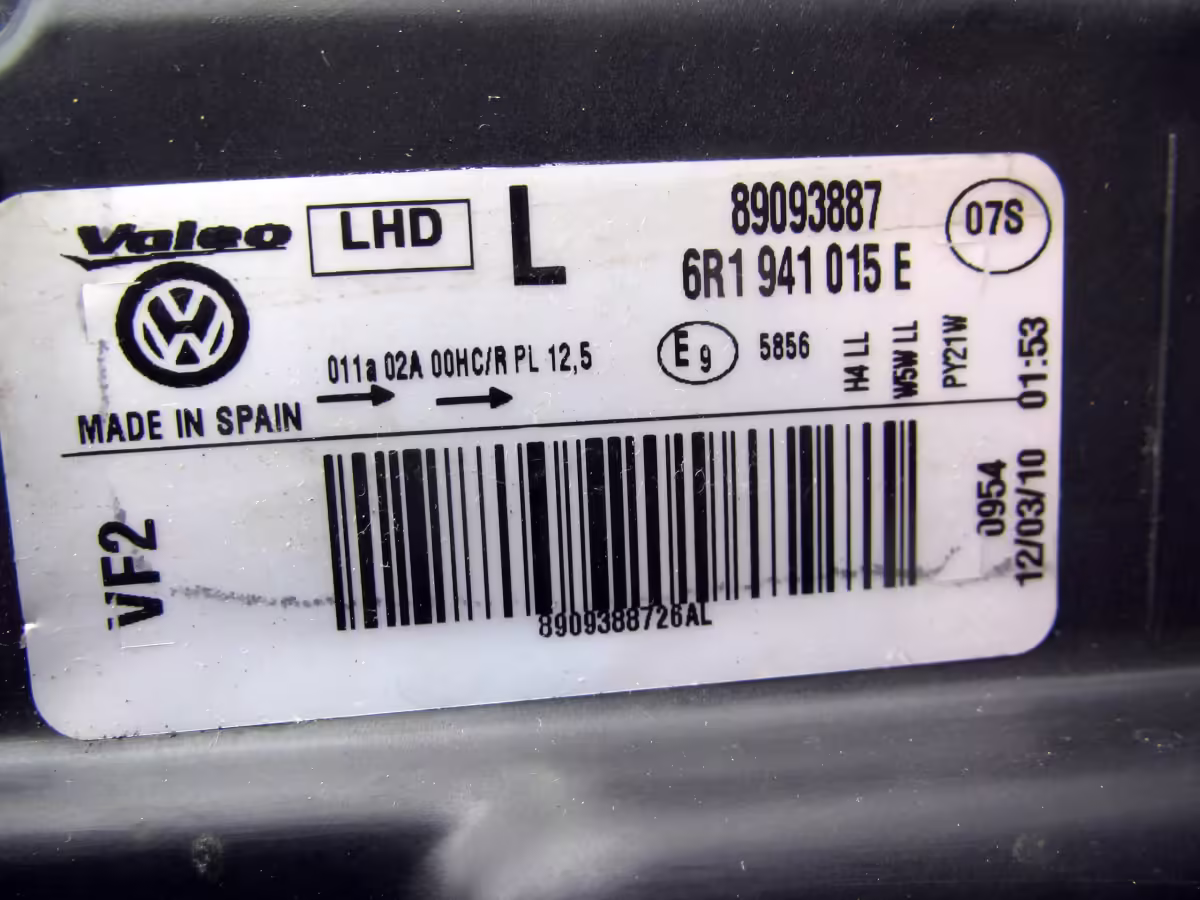 6R1941015E - Halogen Headlight (H4); left, LHD [22/25]