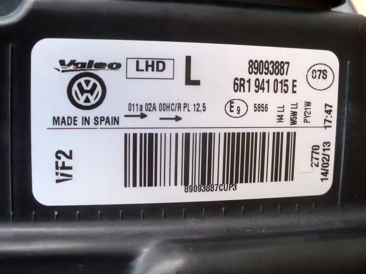 6R1941015E - Halogen Headlight (H4); left, LHD [24/25]