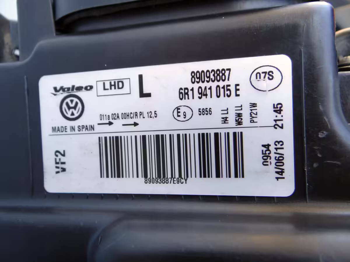 6R1941015E - Halogen Headlight (H4); left, LHD [25/25]