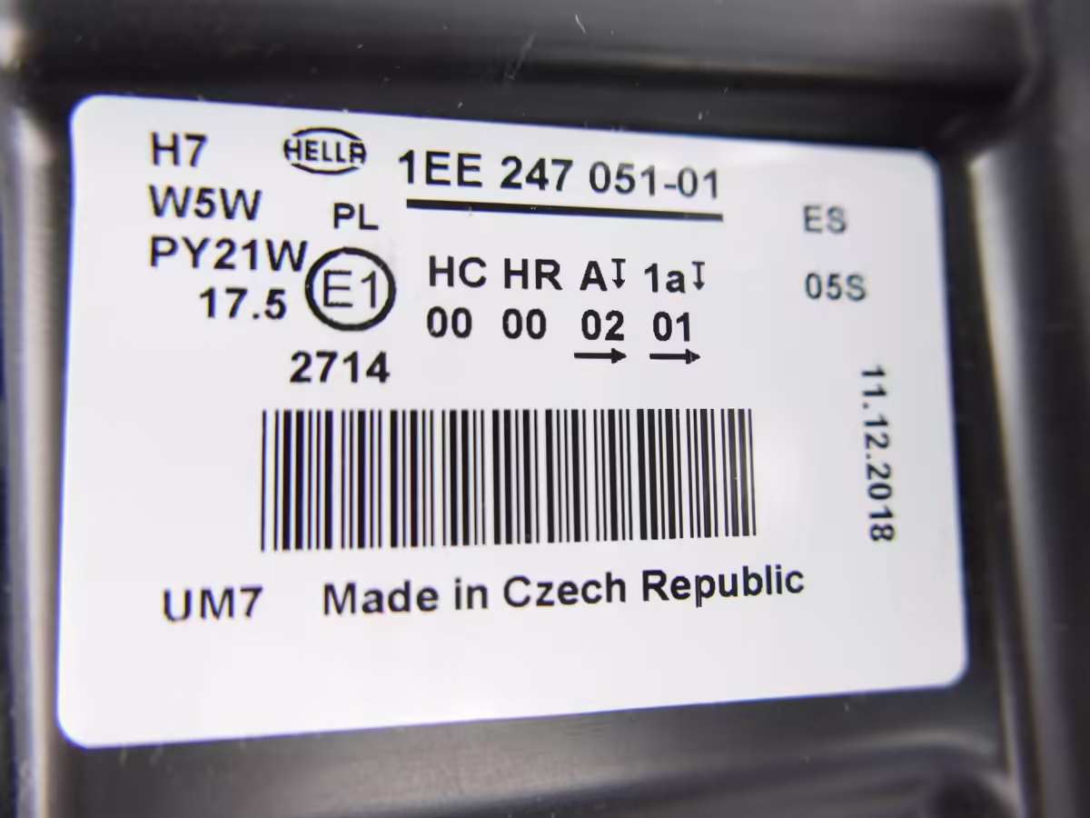 6R1941007F - Halogen Twin Headlight (H7/H7); left, LHD [13/20]