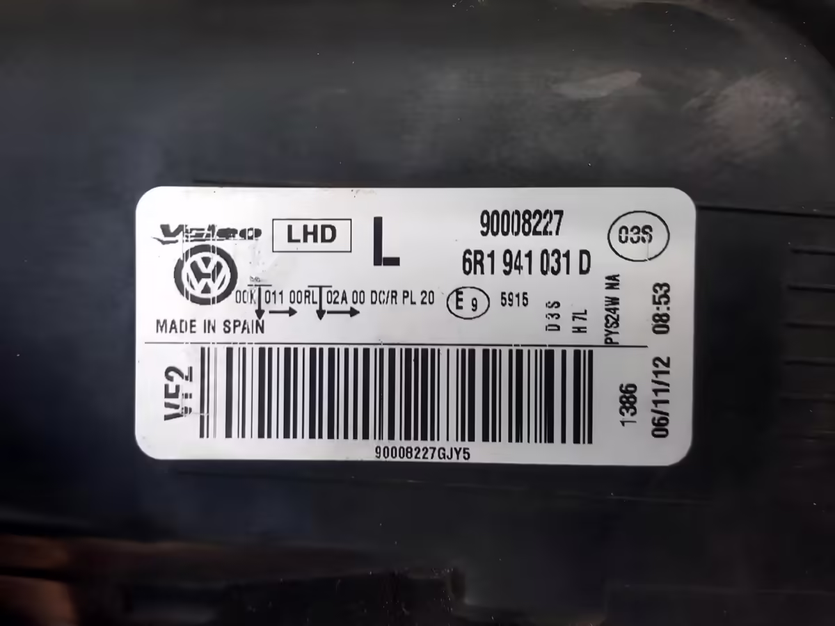 6R1941039A - Bi-Xenon-Scheinwerfer; links, LHD [14/39]
