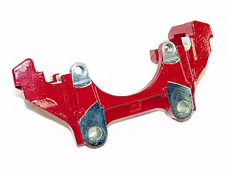 Brake calliper carrier; front left/right, red