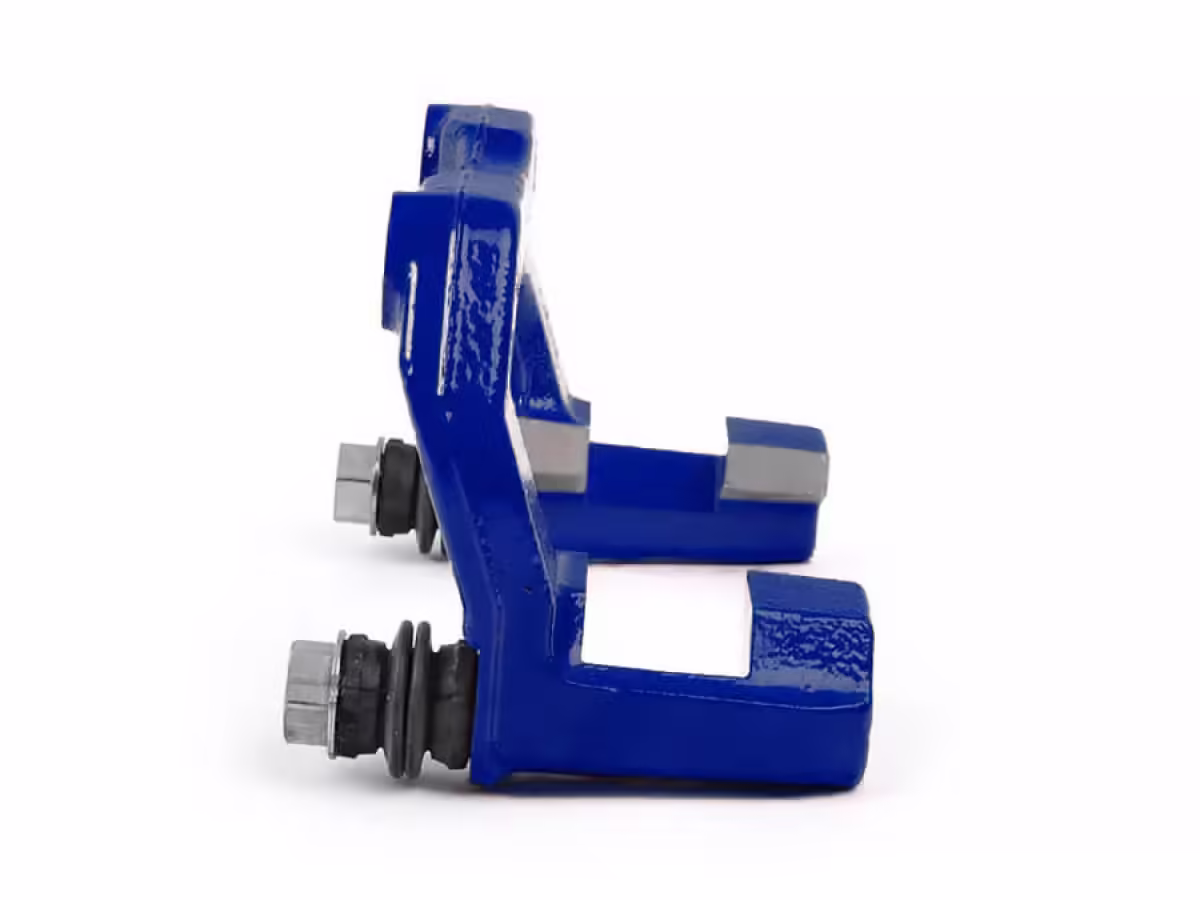 6R0615425E - Brake carrier with pad retaining pin; ⌀256, blue, left [3/4]