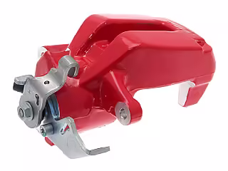 Brake caliper housing red; rear right