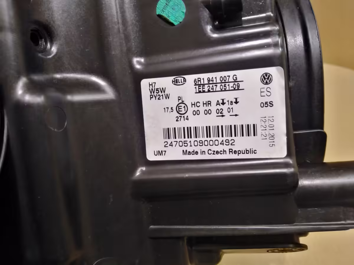 6R1941007G - Halogen Twin Headlight (H7/H7); left, LHD [17/30]
