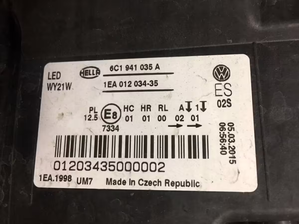 6C1941773A - Reflektor Full LED; V1.1, lewy, LHD, GTI [3/22]