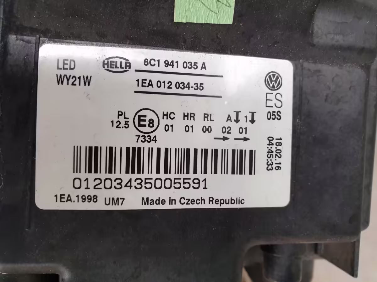 6C1941773A - Reflektor Full LED; V1.1, lewy, LHD, GTI [5/22]