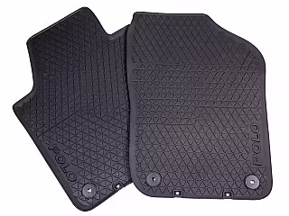 Rubber Floor Mats; FRONT LHD (2 Piece)