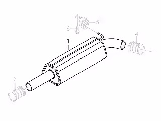 Mittelschalldämpfer 2.0 TSI