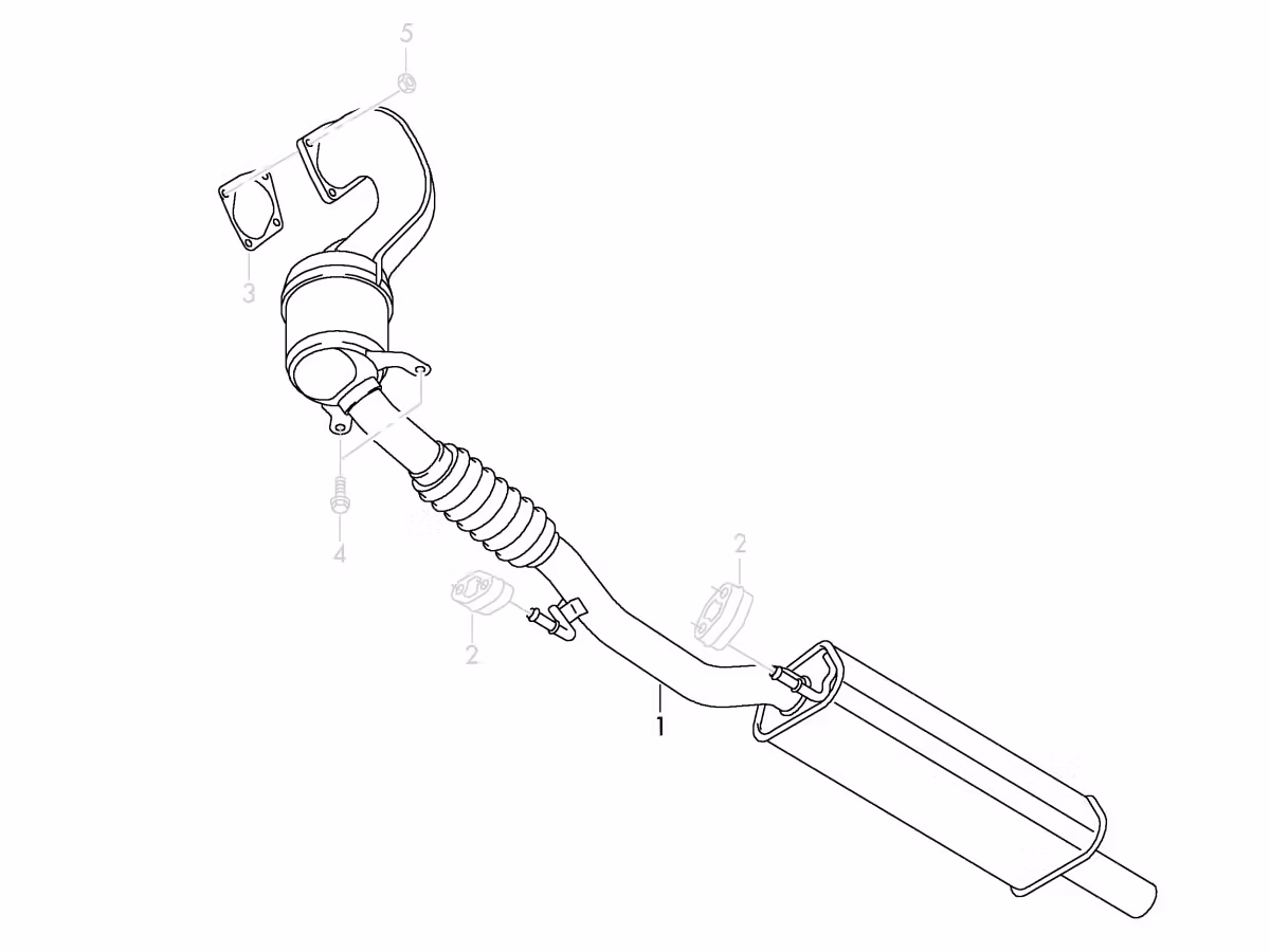 6R0254502FX - Auspuffrohr mit Katalysator; 1.4 TSI (GTI) [1/1]