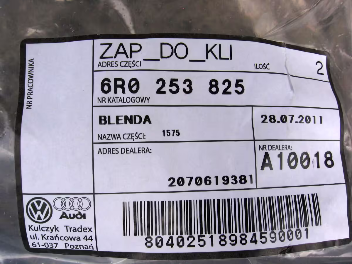 6R0253825 - Endkappe Auspuffrohr [6/23]