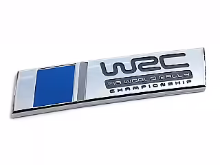 Emblemat chromowany WRC tylny