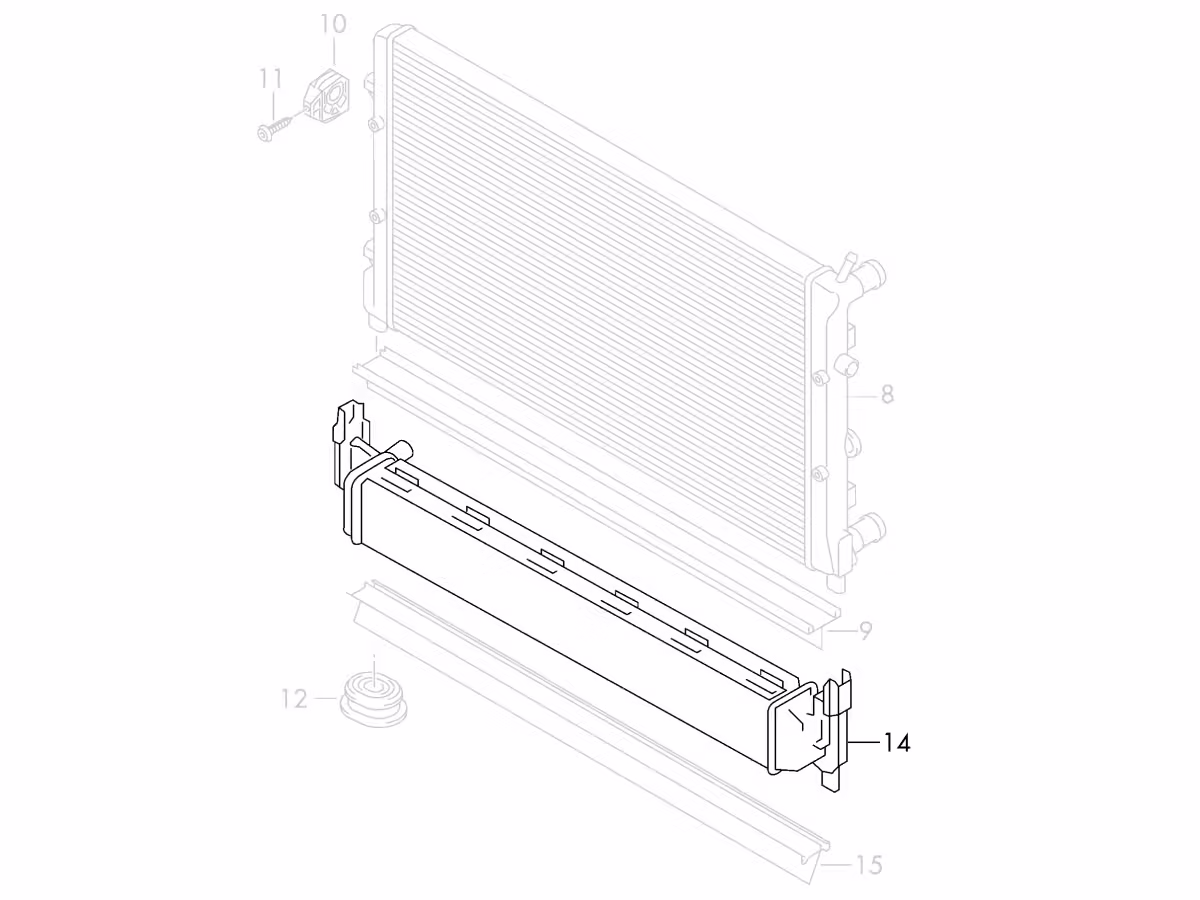 6R0145805H - Intercooler; 1.4 TSI (BlueGT) [1/6]