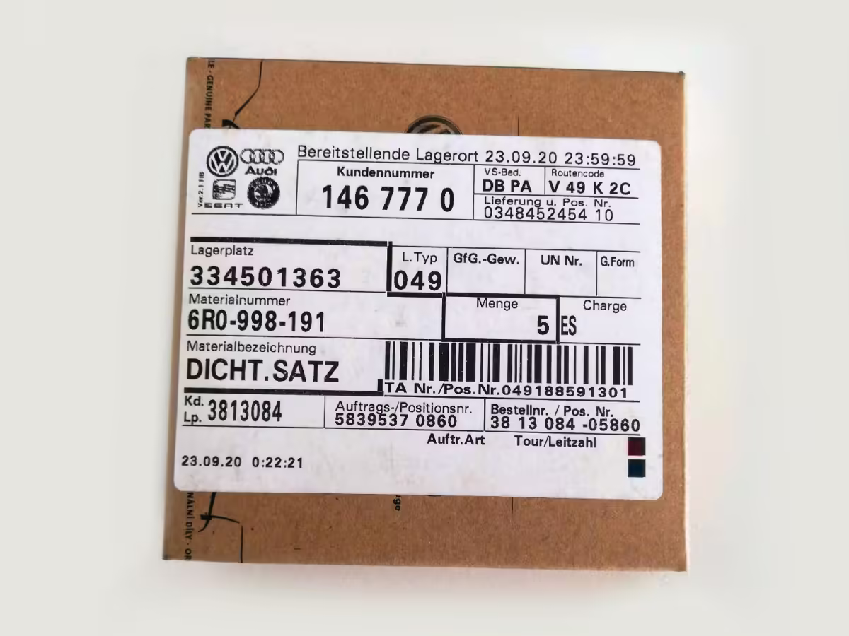 6R0998191 - Gasket set; V1, Polo 6R [3/5]