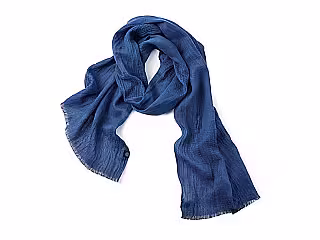 Szal; niebieski