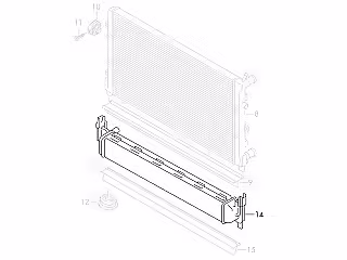 Ladeluftkühler; 1.2 / 1.6 TDI
