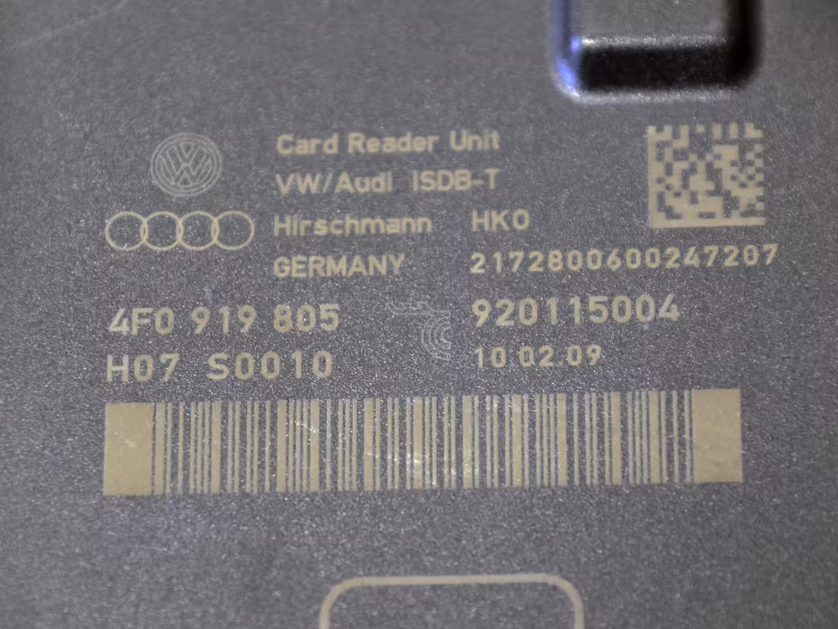 4F0919805 - Kartenleser für das Fernsehsystem [14/15]