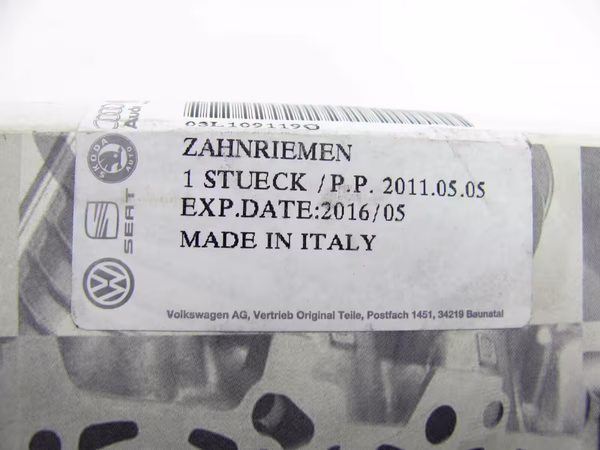 03L109119E - Pasek zębaty; 1.2 TDI, 1.6 TDI [18/19]