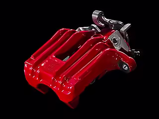 Brake caliper housing; red, rear right