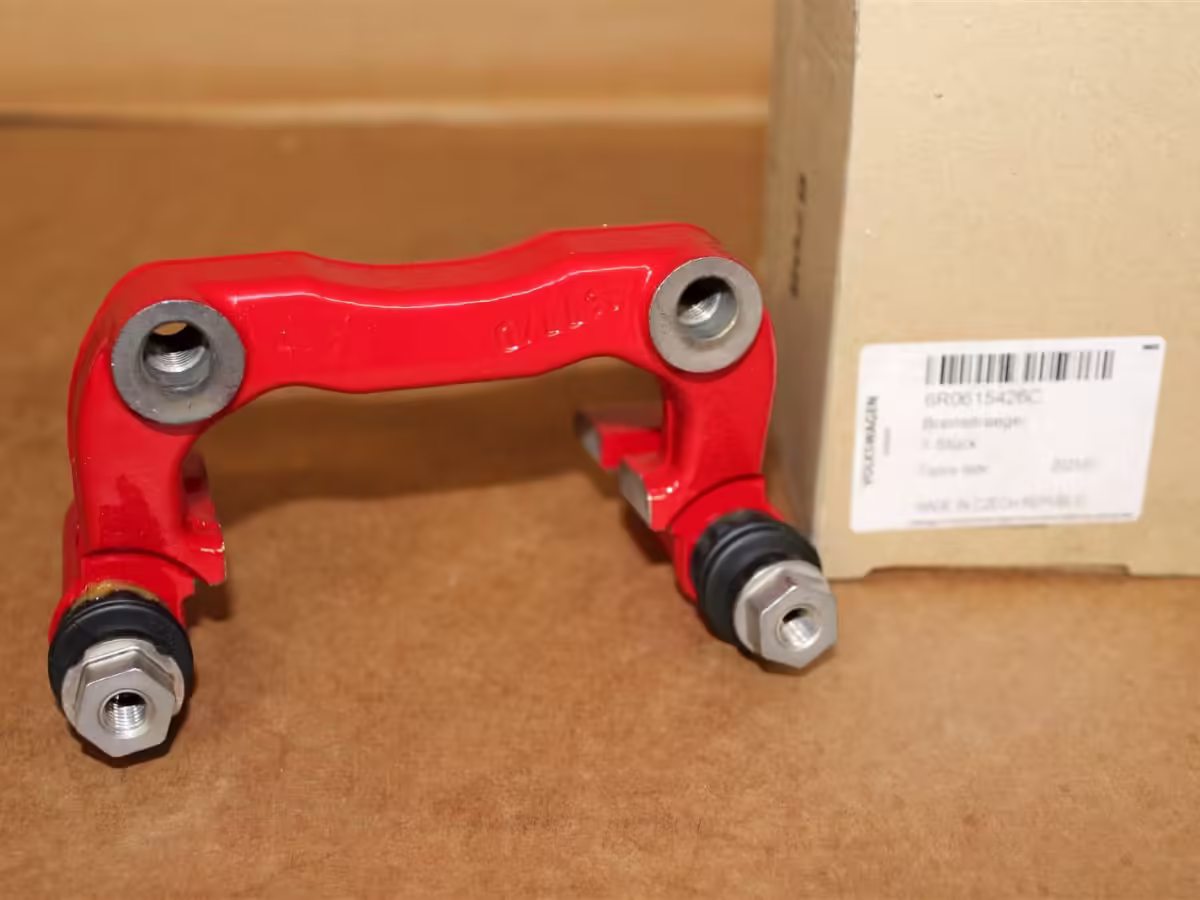 6R0615426C - Brake carrier with pad retaining pin ⌀230, red, right [2/2]