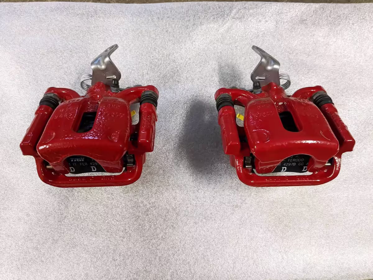 8X0615423A - Brake calliper housing; rear, left, red [6/8]