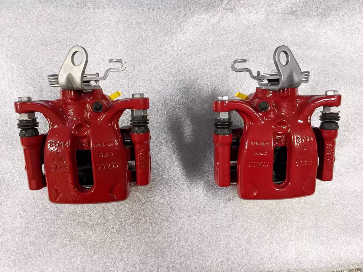 8X0615424A - Brake calliper housing; rear, right, red [9/10]