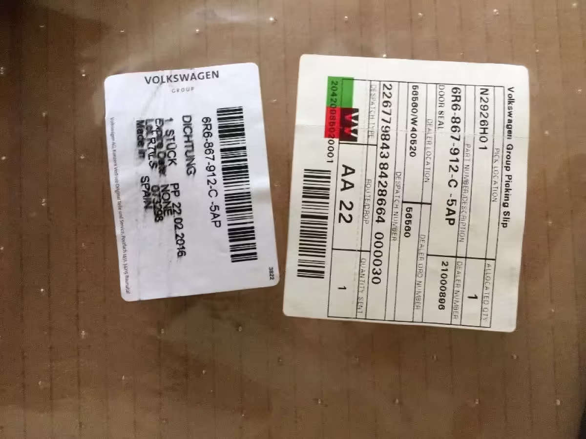6R6867912C5AP - Türdichtung; innen [9/12]