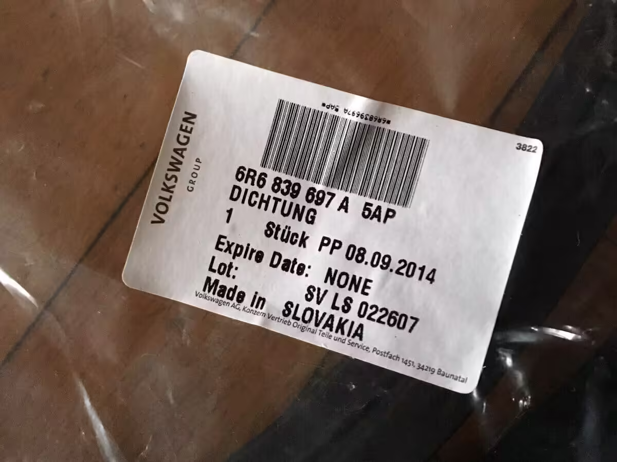 6R6839697A5AP - Türdichtung; außen [12/13]