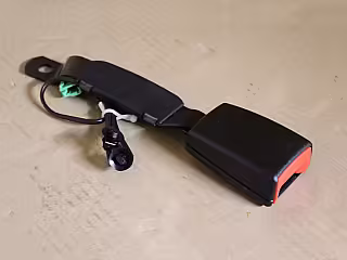 Belt latch with warning contact; 2D, left front