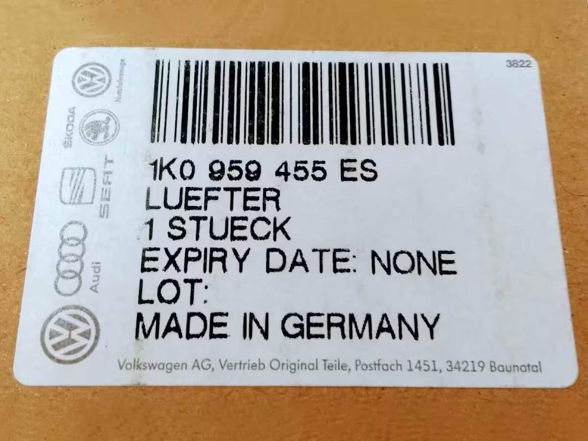 1K0959455ES - Radiator fan; ⌀295 mm [10/10]