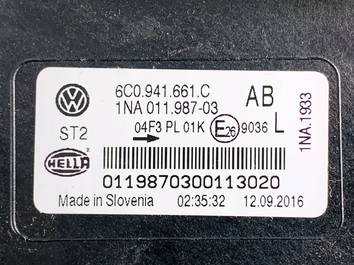 6C0941661H - Nebelscheinwerfer; V2, links [6/14]